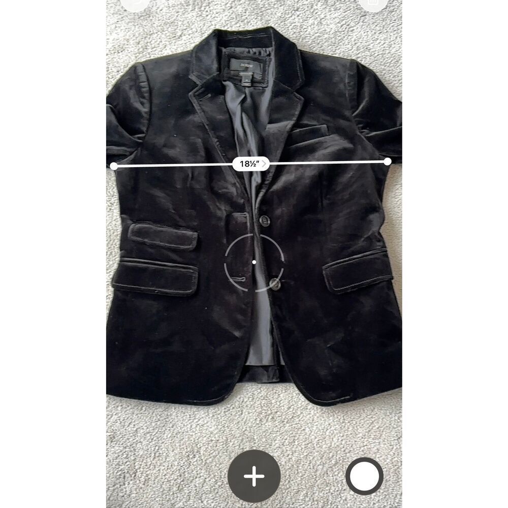 NWOT J Crew Collection Black Velvet Schoolboy Blazer, S 4, $218 B17 - Picture 11 of 11